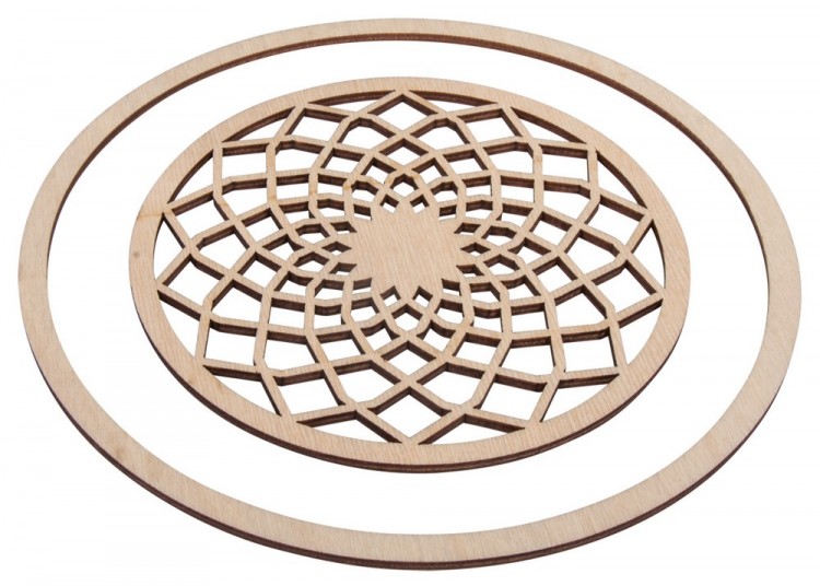 Rayher 62825000 Основа для ловца снов "Диск с филигранями и кольцо"