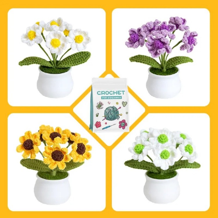 YoHobby yoli.002 Амигуруми крючком "Цветочки"