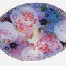 HKM 33741/1SB Термозаплатка "Овал с цветочным рисунком "