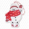 Набор для вышивания Luca-S JK015 Игрушка "Снеговик"