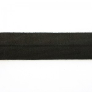 SAFISA 6598-20мм-01 Косая бейка хлопок/полиэстер, ширина 20 мм, цвет 01 - черный