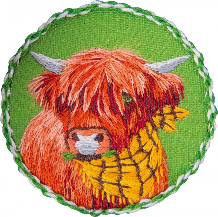 Набор для вышивания Панна JK-2193 Брошь "Корова Белла"