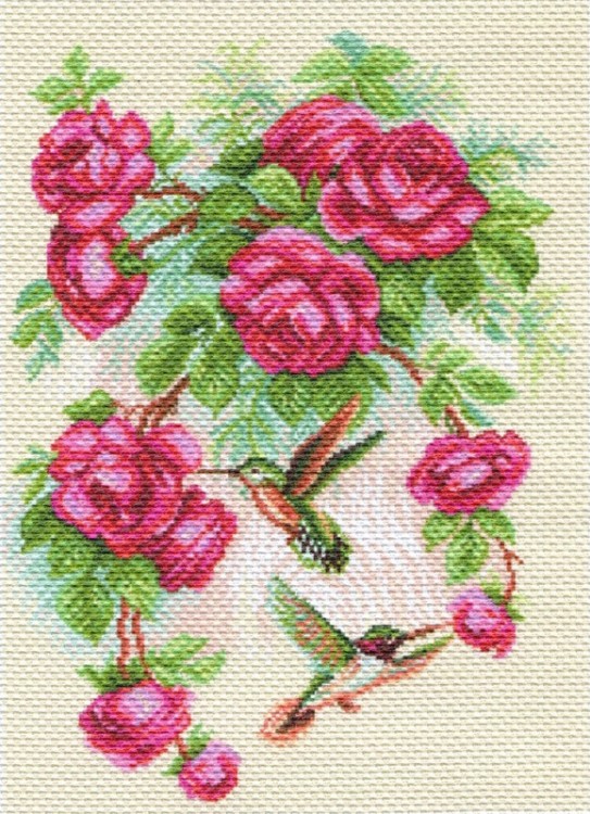 Набор для вышивания Матренин Посад 1755/Н Розы и колибри