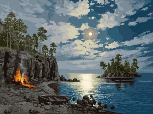 Белоснежка 1179-AS Лунная ночь на Ладоге