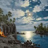 Белоснежка 1179-AS Лунная ночь на Ладоге