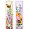 Набор для вышивания Lanarte PN-0221310 Закладка "Power Bouquet" (Букет из ярких цветов) 2 шт.