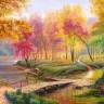 Каролинка КЛ-3061 Ткань для вышивки лентами