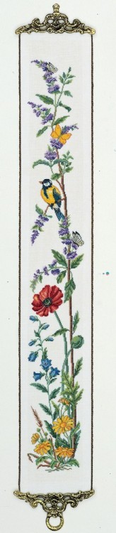 Набор для вышивания Eva Rosenstand 13-264 Птичка на ветке, мак, лето