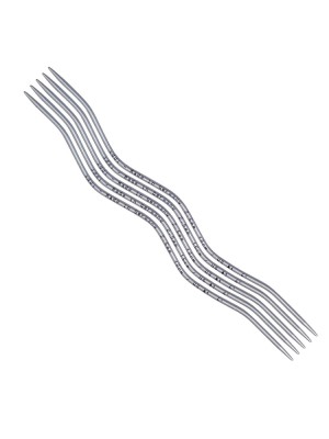 Addi 203-2 Спицы чулочные эргономичные addiCraSy Snake Lace алюминиевые 15 см