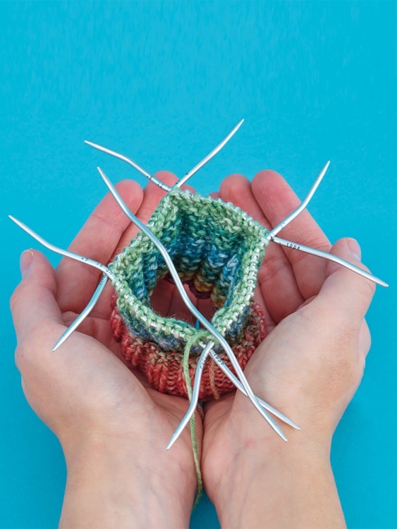 Addi 203-2 Спицы чулочные эргономичные addiCraSy Snake Lace алюминиевые 15 см