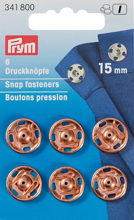 Prym 341800 Кнопки пришивные, диаметр 15мм