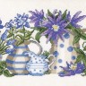 Набор для вышивания Permin 12-5187 Голубые цветы