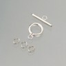 Efco 9742502 Замок-тоггл из 2-х элементов металлический, серебристый, диаметр 15 мм