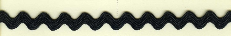 Matsa 2121/01 Тесьма-вьюнчик, ширина 9.6 мм, цвет черный