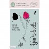 Efco 1528801 Набор прозрачных штампов Stamp Clear VEER & MOON "Язык цветов: Тюльпан"