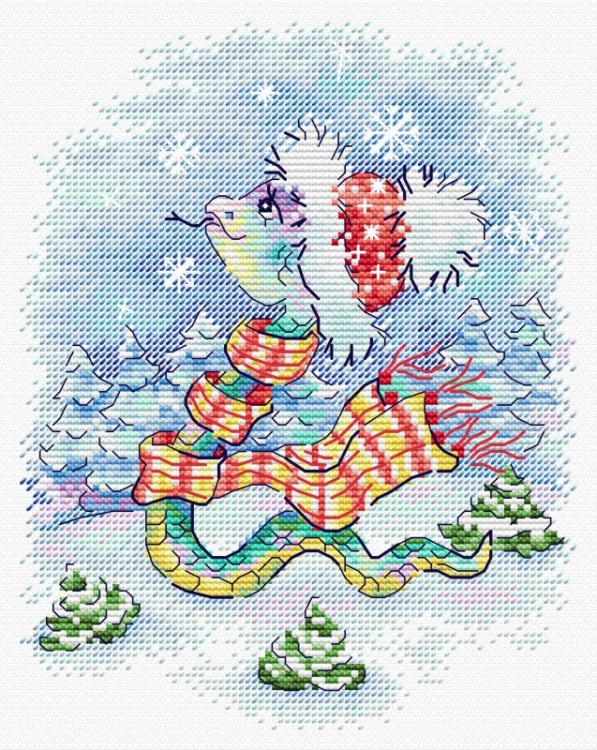 Набор для вышивания Жар-Птица М-793 Снежная прогулка
