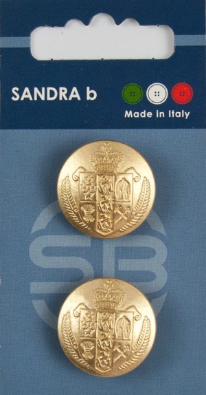 Sandra CARD224 Пуговицы, золотой матовый