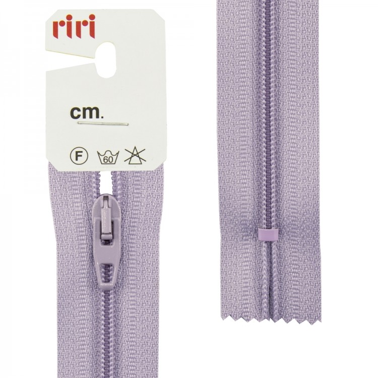 Riri 2518376/18/2502 Молния спираль, неразъемная, 4 мм, 18 см, лавандово-голубой