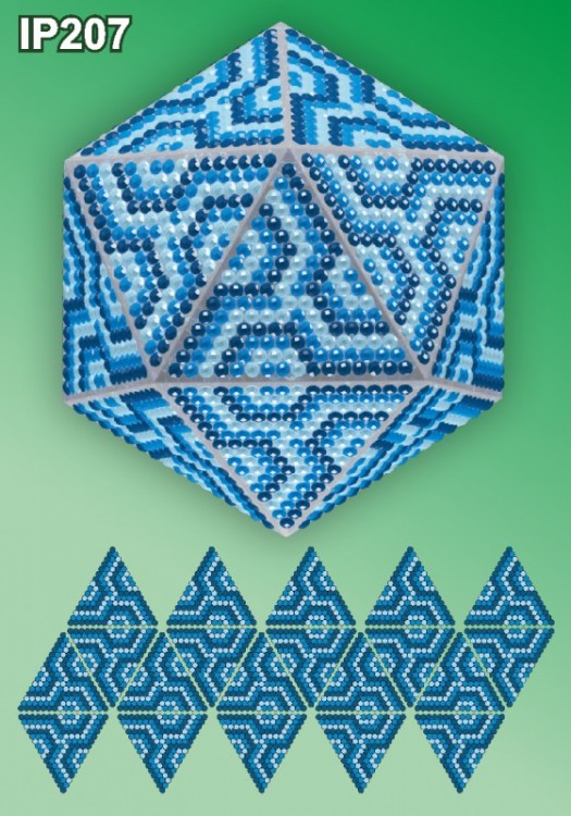 Набор для вышивания Вдохновение IP207 Мозаика. Синий
