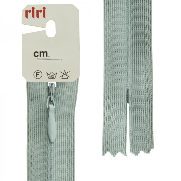 Riri 6010917/50/2712 Молния потайная, неразъемная, 4 мм, 50 см, мятно-серый холодный