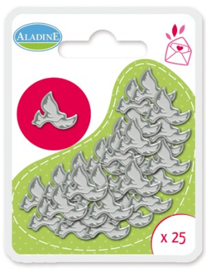 Aladine 41065 Брадсы для украшения и создания открыток "Голуби"