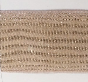 Matsa 62050/40/O/8038 Резинка-пояс с люрексом, ширина 40 мм, цвет бежевый с золотом