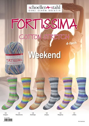 Austermann 93049-99 Fortissima Cotton Stretch 4-Fach Weekend