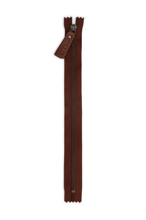 Muud QB-4492/Rich Brown/33.5cm Молния "Carin" металлическая, неразъемная, для сумки, 33.5 см, насыщенный коричневый