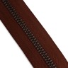 Muud QB-4492/Rich Brown/33.5cm Молния "Carin" металлическая, неразъемная, для сумки, 33.5 см, насыщенный коричневый