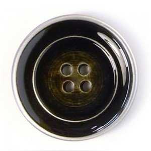 Disboton 14244-20-00003/3 Пуговицы Elegant, черный, серебристый