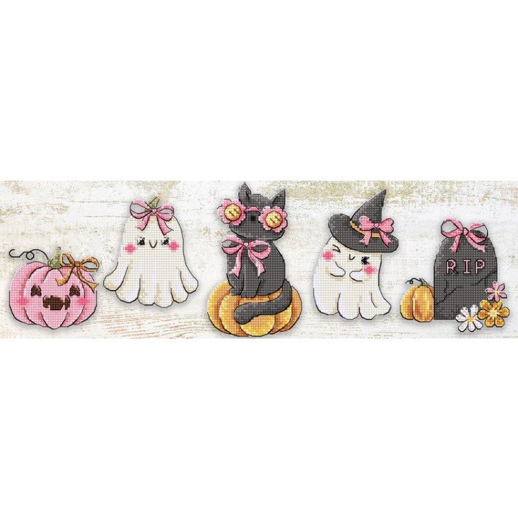 Набор для вышивания LetiStitch L9944 Boo Crew Ornaments 5 шт (Украшения Boo Crew 5 шт)