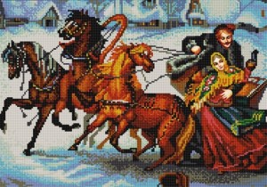 Конек 9767 Тройка лошадей