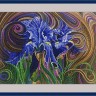 Набор для вышивания Galla Collection Л344 Синие ирисы