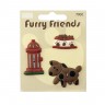 Blumenthal Lansing 7902 Пуговицы прорезиненные "Furry Friends"