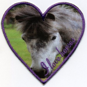 HKM 32747/1SB Термоаппликация "I love horses"