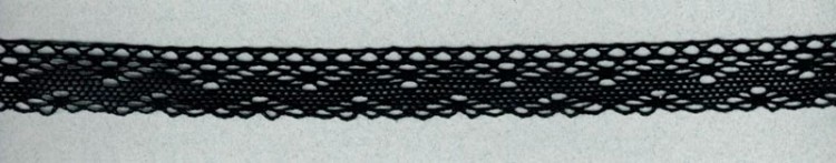 IEMESA 1796/14 Мерсеризованное хлопковое кружево, ширина 20 мм, цвет черный