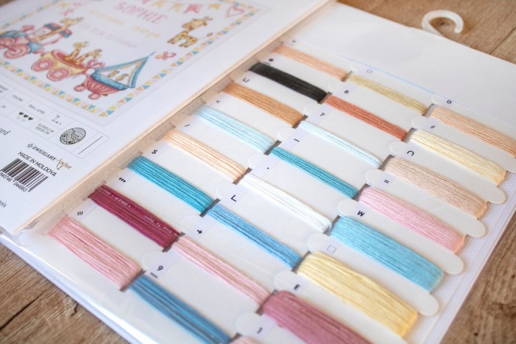 Набор для вышивания LetiStitch 935 Baby girl record (Девочка родилась)