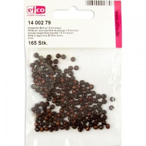 Efco 1400279 Бусины деревянные, 4 мм