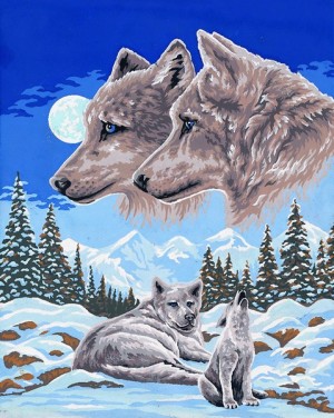 Collection D'Art 11504W Ткань с рисунком для вышивания
