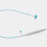KnitPro Тросик Mindful для съемных спиц, заглушки 2шт, кабельный ключик