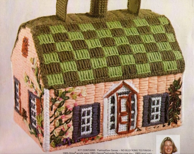 Набор для вышивания Columbia-Minerva 8180 Cottage Handbag (Сумочка для дачи)