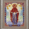 Мир багета 28БК 1417-016_ПЛ Рама для иконы "Покрова " Радуга бисера
