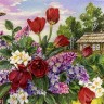 Набор для вышивания Каролинка КЛ(Н)-3057 Лето. Сирень