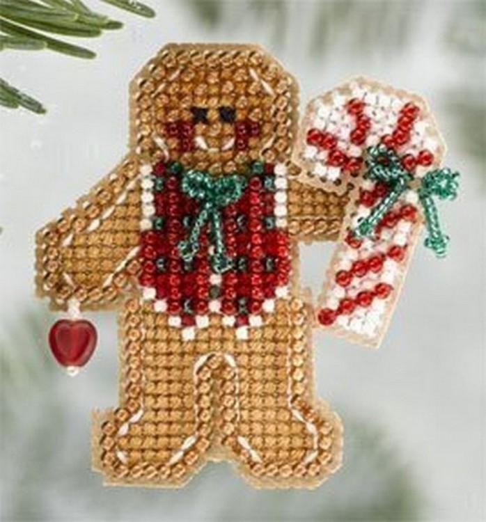 Набор для вышивания Mill Hill MH186306 Gingerbread Boy (Пряничный мальчик)