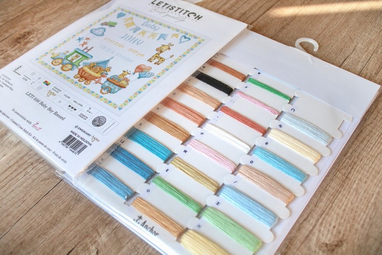 Набор для вышивания LetiStitch 936 Baby Boy Record (Мальчик родился) Набор для вышивания LetiStitch 936 Baby Boy Record (Мальчик родился)