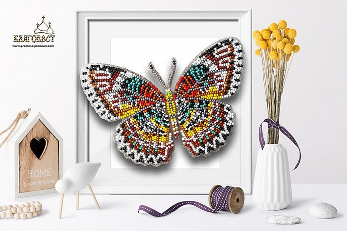 Набор для вышивания Благовест Б-038 Бабочка Cethosia Cyane