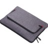 Troika IPC70/GY Портфельная сумка на молнии для документов, файлов, ноутбука, планшета (до 13)