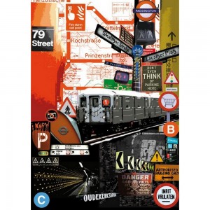 Stamperia DFG410 Карта для декупажа "Метро"