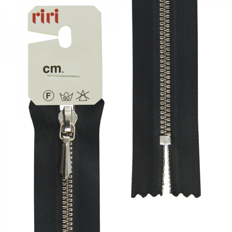 Riri 8301130/18/2110 Молния металлическая, неразъемная, 3 мм, 18 см, черный