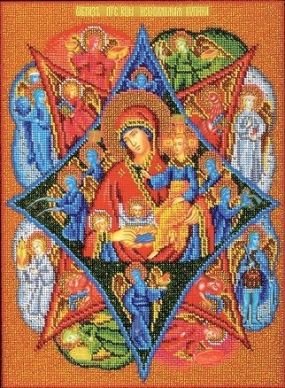 Набор для вышивания Радуга бисера В-474 Богородица Неопалимая Купина
